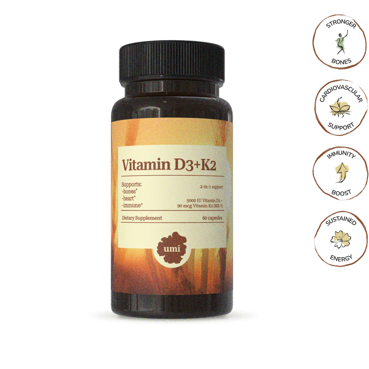Vitamin D3 + K2